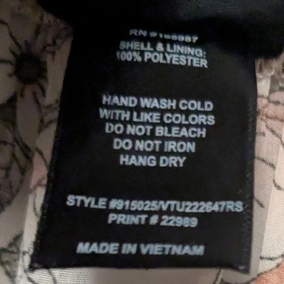 Kate And Lily Floral Long Sleeve Midi  Dress Sheer Lined Tiered Sz 16W - Picture 11 of 12